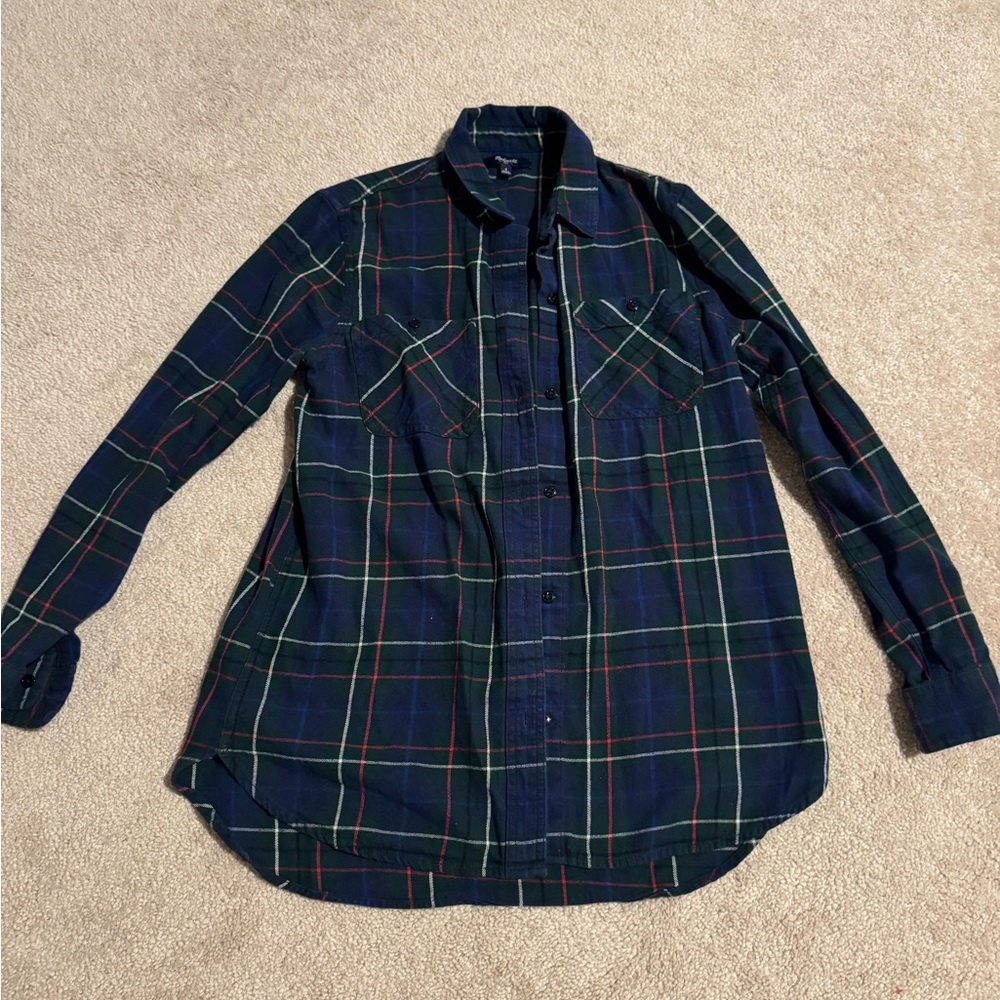 Madewell Plaid Button-Up Shirt
